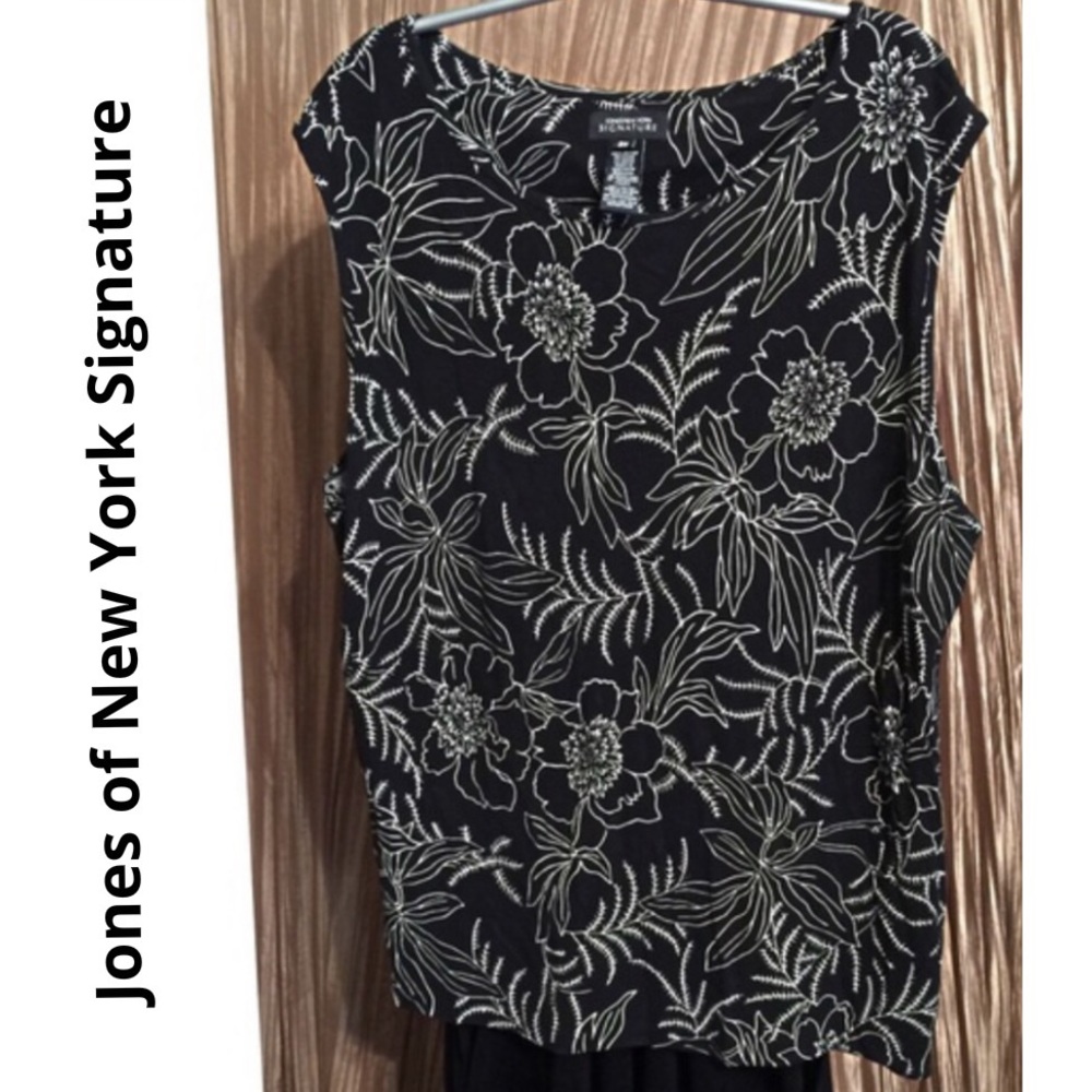 Jones New York Signature Top Blouse Shirt Size 3X